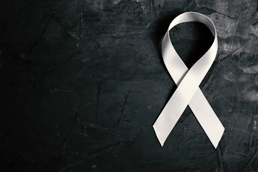 White ribbon anti domestic violence / lung cancer - White Ribbon